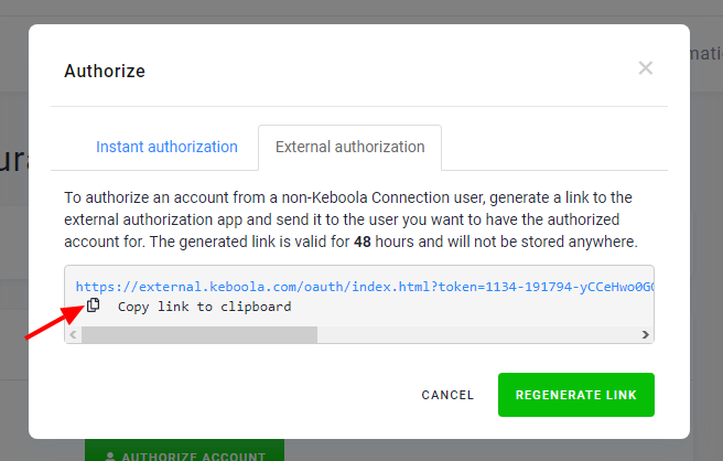 Screenshot - Copy link
